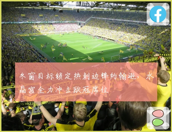 冬窗目标锁定热刺边锋约翰逊，水晶宫全力冲击欧冠席位